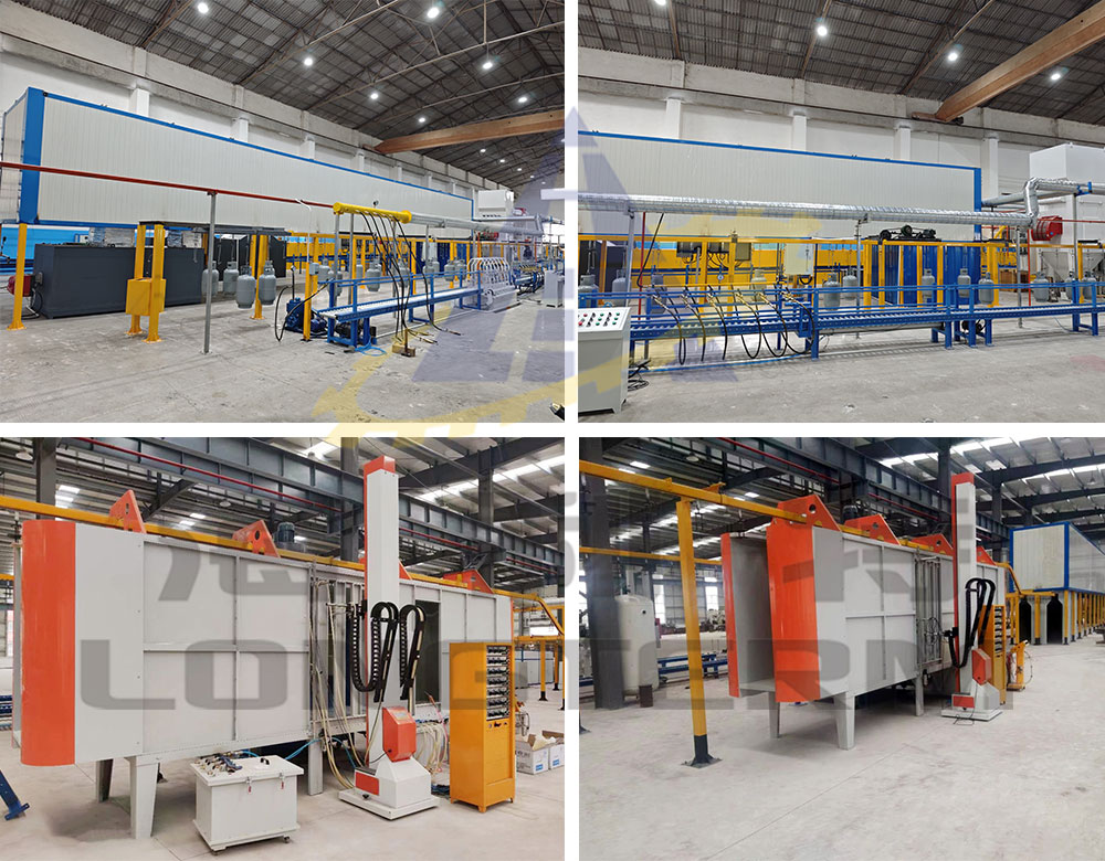 Auto-powder-coating-line for LPG cylinders